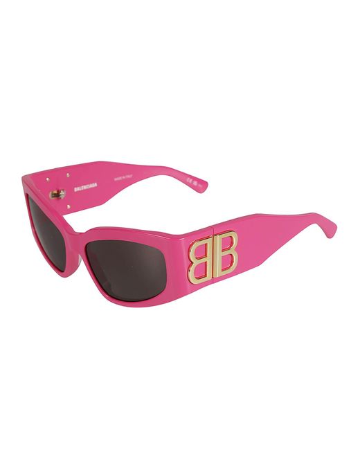 Balenciaga Red Bb Hinge Cat-Eye Sunglasses