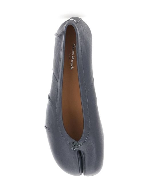 Maison Margiela Blue Ballet Shoes Leather Sheep Ballerina