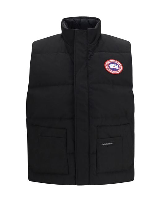Canada Goose Black Freestyle Legacy Puffer Vest for men