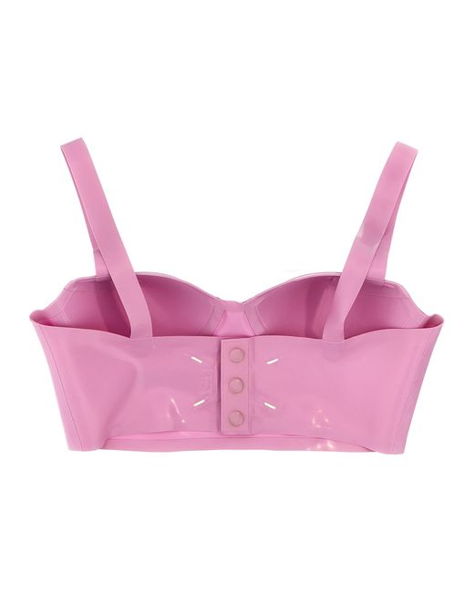 Maison Margiela Pink Latex Bra