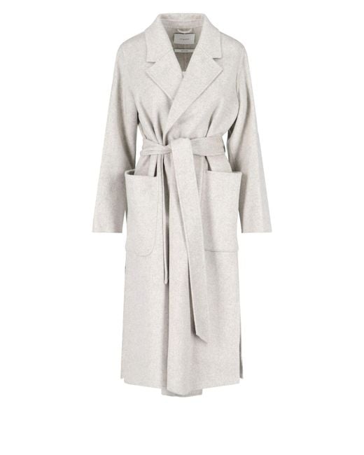 IVY & OAK Celia Coat in White | Lyst