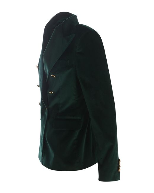 Tagliatore Green Double-Breasted Jacket "J-Alicya"