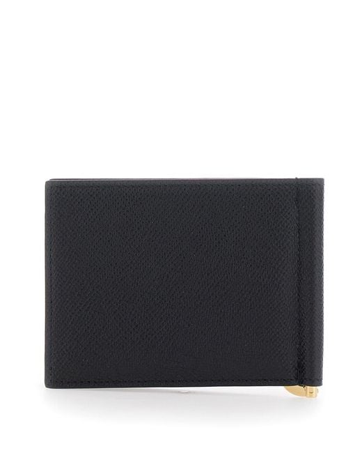 Ferragamo Black Wallet Calf Leather for men
