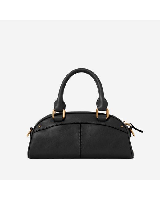 Chloé Black Small Bowling Bag Soft Leather Handbags