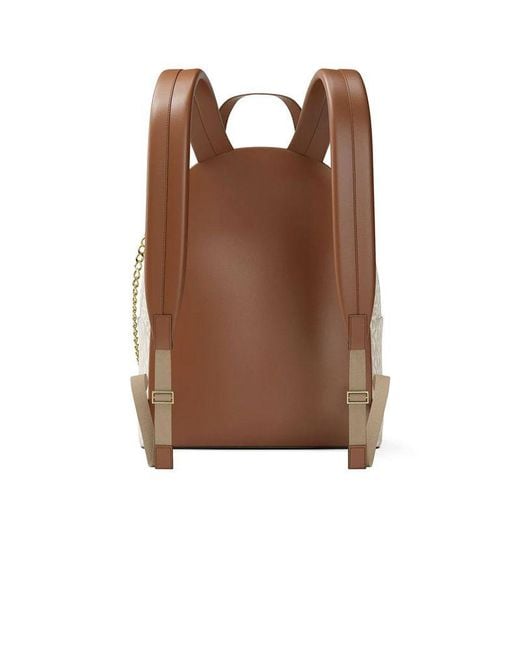 Michael Kors Brown Backpack 89.Coated Canvas Bags Backpacks