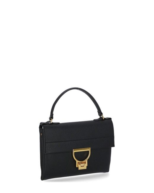 Coccinelle Black Mini Arlettis Top Handle Bag