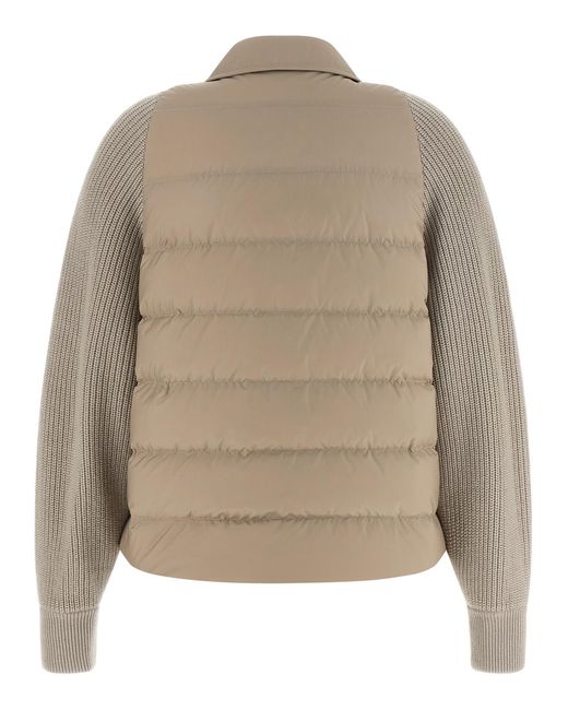 Brunello Cucinelli Natural Polyester Shell Jacket Clothing