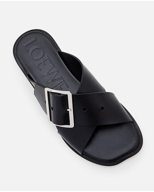Loewe White Slip On Sandals