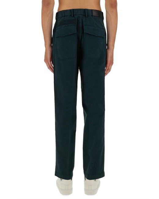 Helmut Lang Blue Cargo Pants Cotton Trousers for men