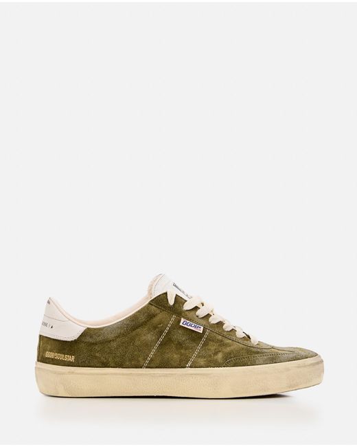 Golden Goose Deluxe Brand Green Soul-Star Suede Upper Hf Leather Tongue Leather Heel for men
