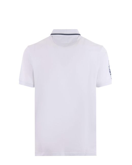 La Martina White Polo Shirt for men
