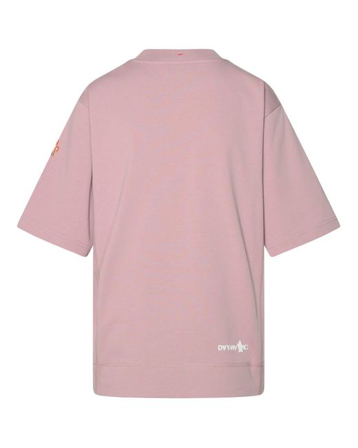 3 MONCLER GRENOBLE Pink Cotton T-shirt