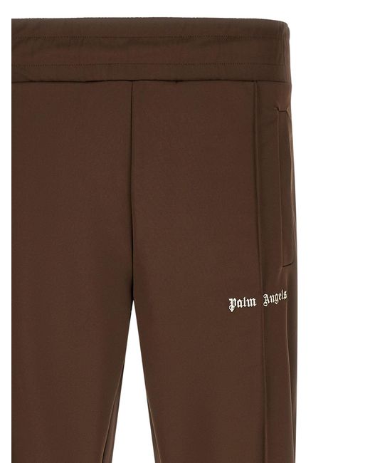 Palm Angels Brown Polyester Joggers (Workout Pants) for men