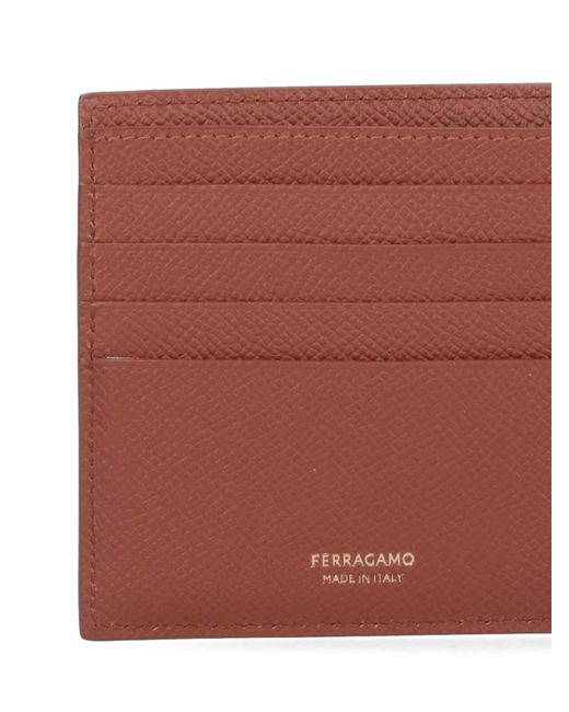 Ferragamo White Bi-Fold Wallet Gancini for men