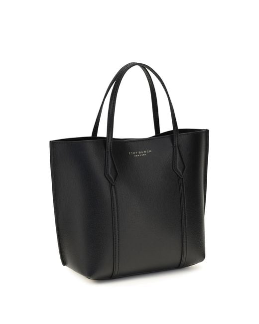 Tory Burch Black Perry Handbag Calf Leather Bos Taurus Handbags