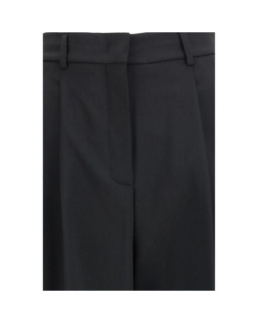 Max Mara Black Polyester Pants