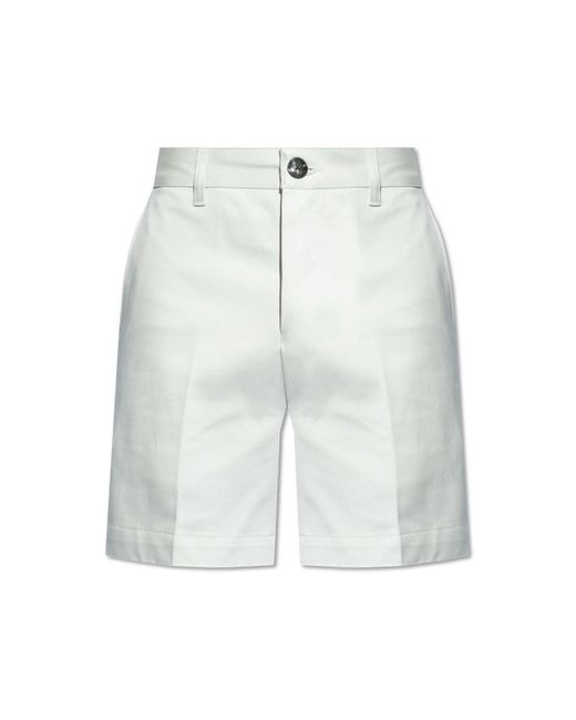 AMI White Cotton Shorts for men