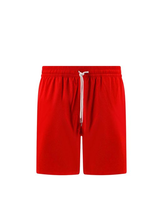 Ralph Lauren Swim Trunks in Red for Men Lyst