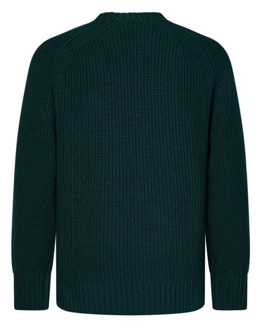 Lacoste Green Logo Embroidered Crewneck Knitted Jumper for men