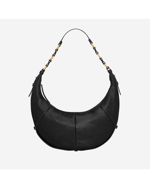 Saint Laurent Black Hobo Bag Leather Shoulder