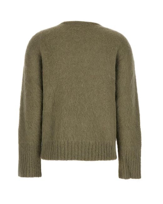 Antonelli Green Adriano Sweater With Brushed-Effect