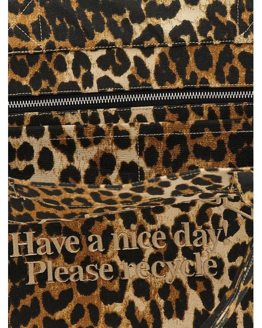 Ganni Metallic Medium Tote Bag