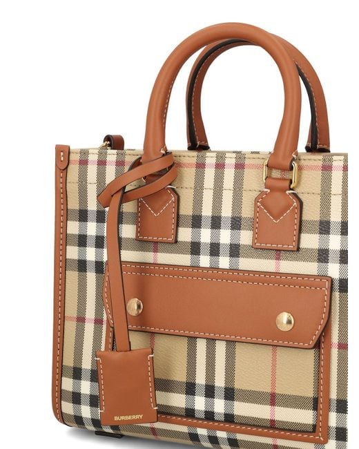 Burberry Brown Mini Freya Tote Bag