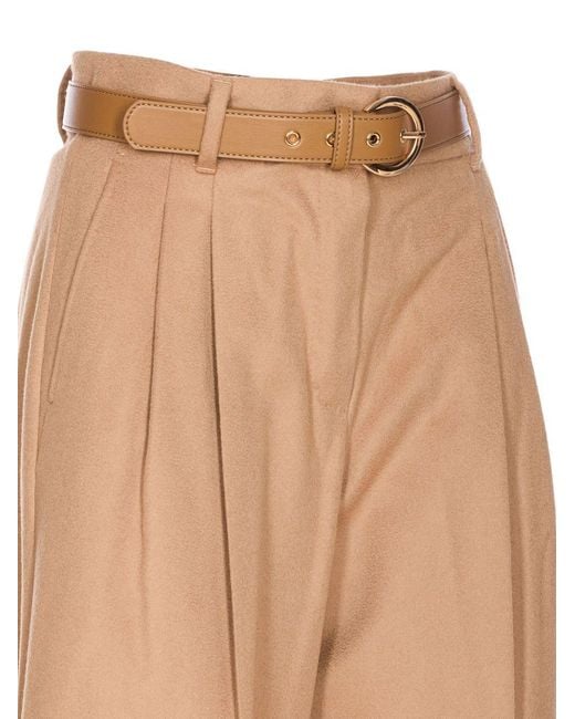 Max Mara Natural Trousers Paride Virgin Wool