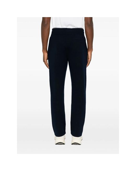 Fedeli Blue Davis Drawstring Track Pants for men