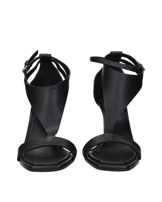 Max Mara Black Heeled Sandals Ankle Strap