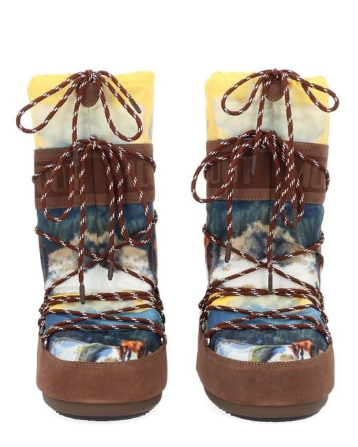 Moon Boot Brown X Guest Residence Polyester