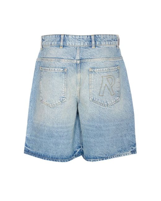 Represent Blue Shorts Cotton for men