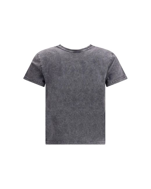 Alexander Wang Gray Logoed T-Shirt
