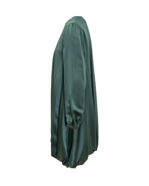 Rochas Green Draped Dress