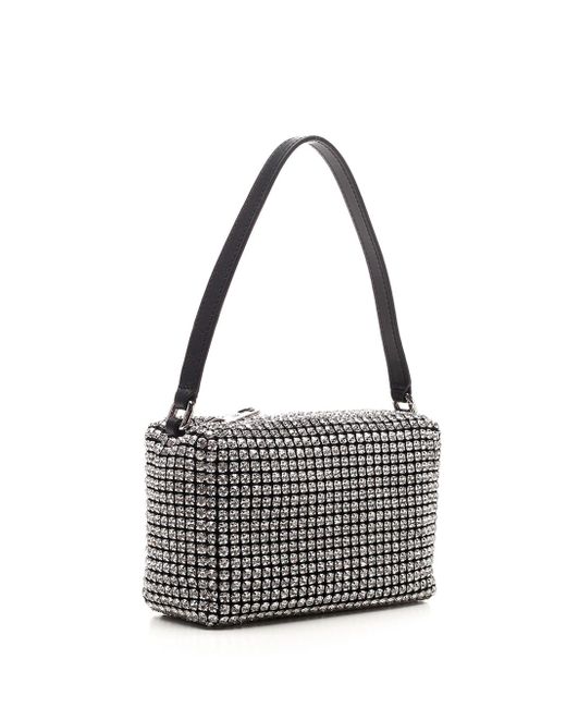 Alexander Wang Metallic Rhinestone Heiress Medium Pouch