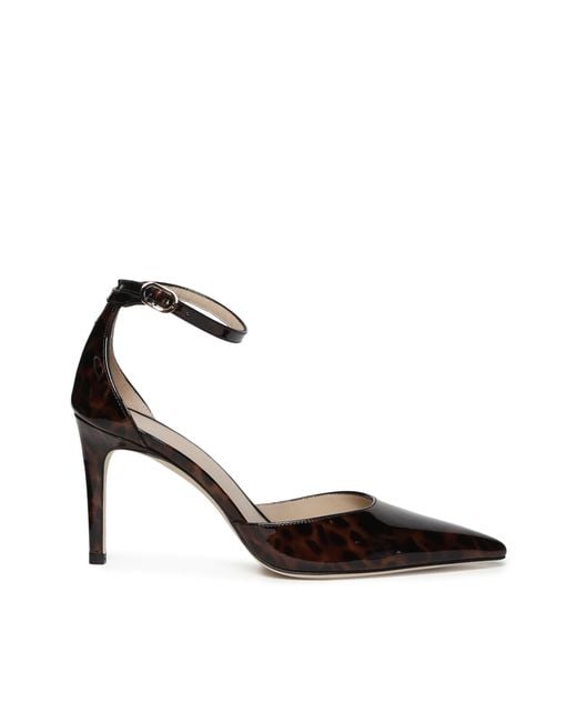 Stuart Weitzman Brown With Heel Gloss Tortoise