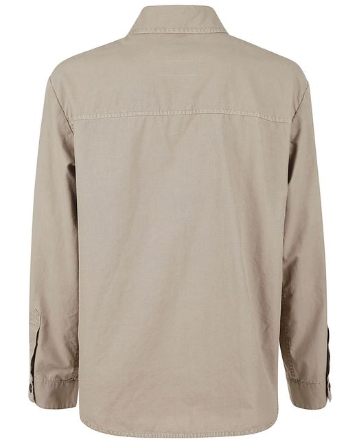 Fay Natural Cargo Buttoned Shirt for men