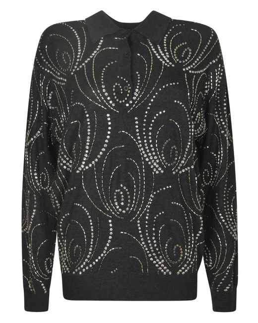 Prada Black Embellished Sweater