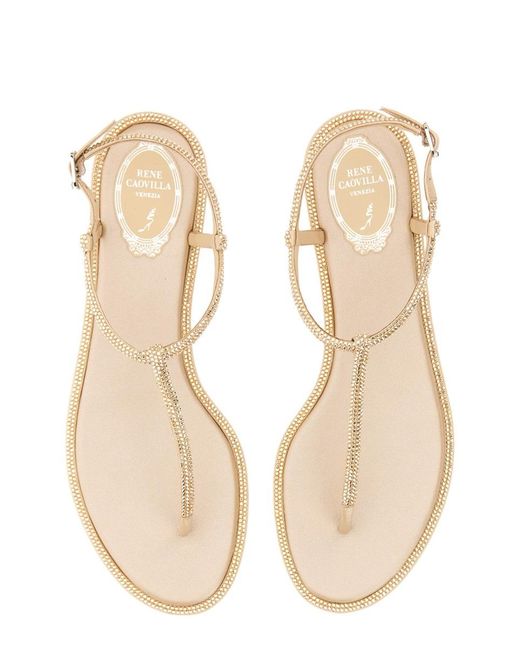 Rene Caovilla Natural Sandal Diana