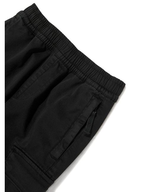 Stone Island Black Trousers Junior Cotton; Elastane for men