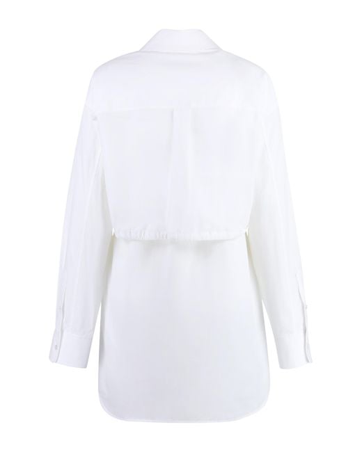 Alexander Wang White Cotton Shirtdress Dress