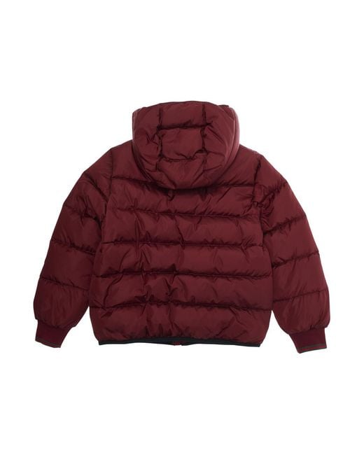 Gucci Red Down Jacket With Fixed Hood Polyamide Padded for men