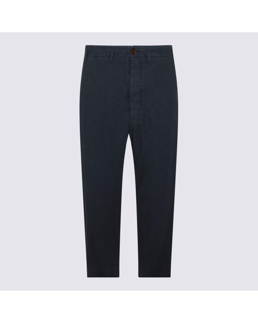 Vivienne Westwood Blue Pants Linen Pants for men