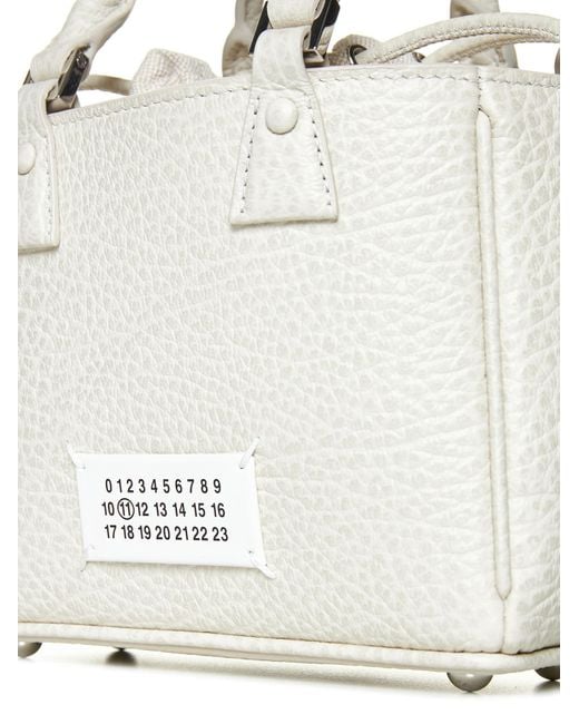 Maison Margiela White 5ac Leather Tote Horizontal Bag