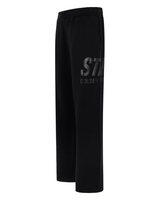 Golden Goose Deluxe Brand Black Cotton Jogging Pants Trousers for men