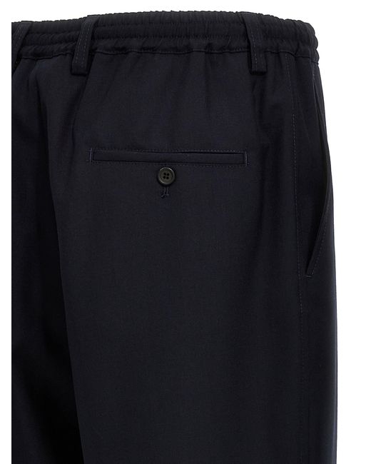 Marni Blue Tropical Wool Pants for men