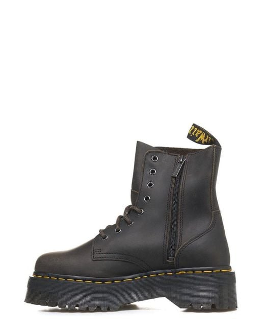 Dr. Martens Black Jadon Platform Lace-Up Boots