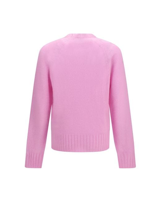 Tom Ford Pink Crew-Neck Cashmere Sweater Kashmir/Capra Hircus for men