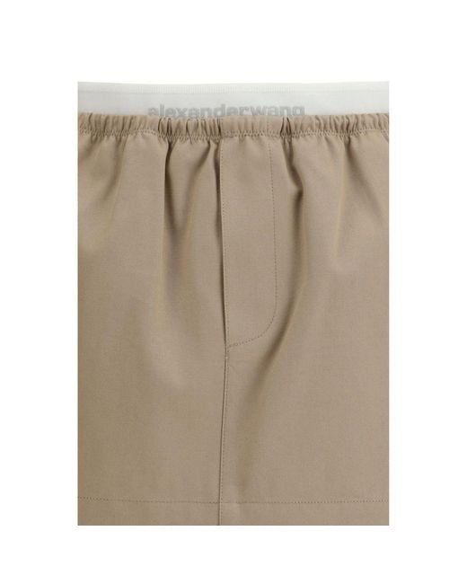 Alexander Wang Natural Cotton Mini Skirt