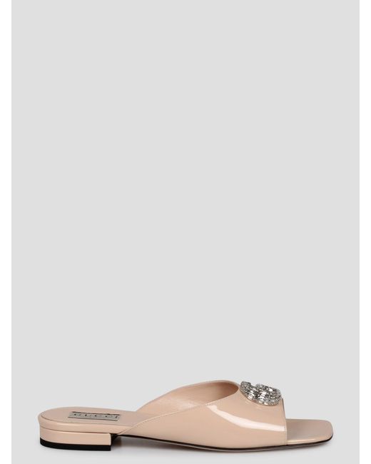 Gucci Pink Double G Slide Sandal